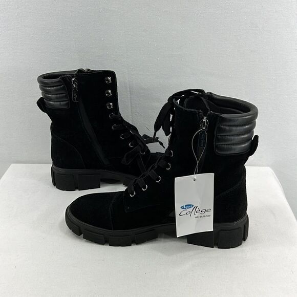 Aqua College Palmer Waterproof Booties- Black Suede- Size 9 M- NIB - Picture 4 of 7
